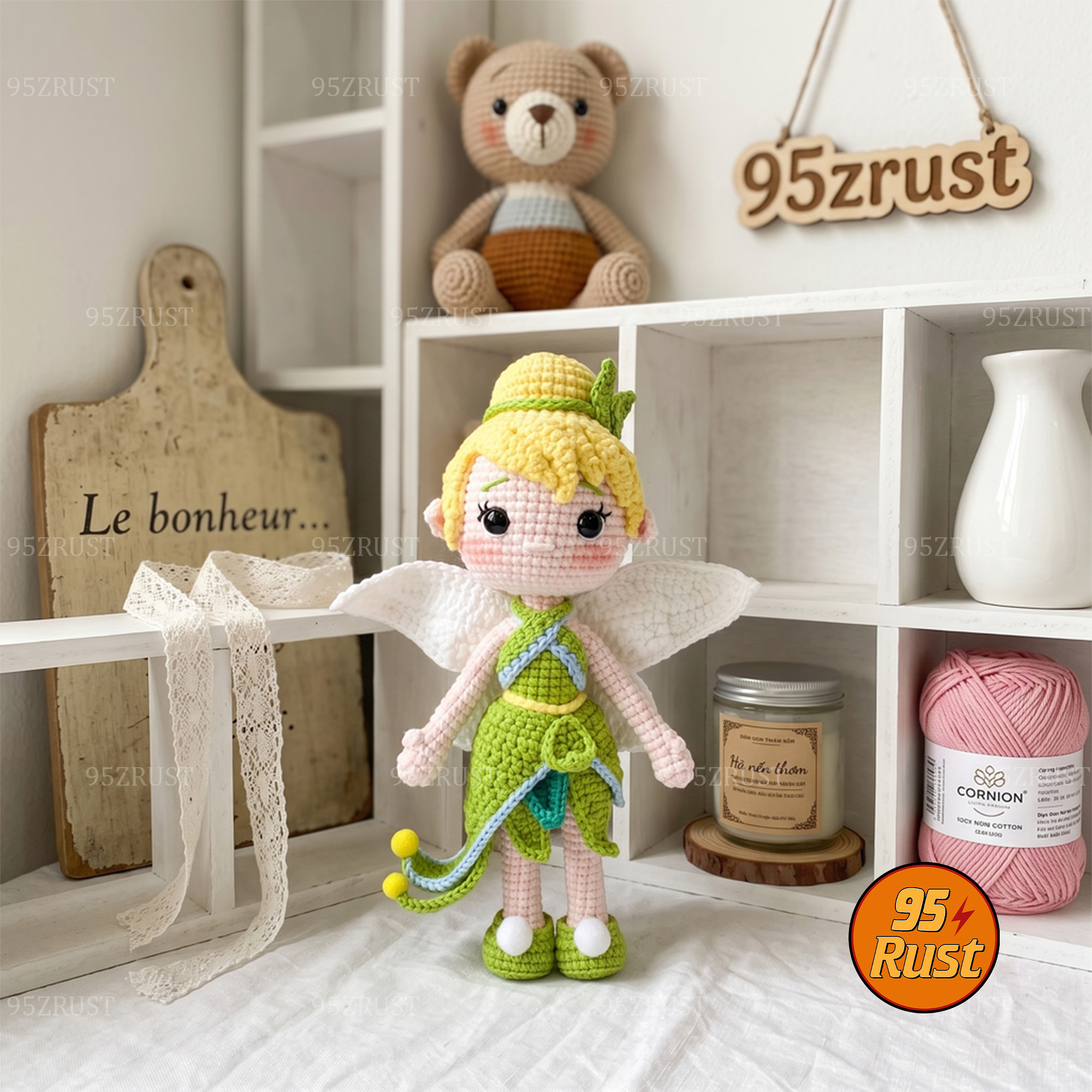 Finished fairy crochet doll